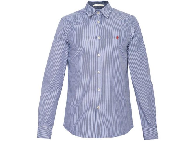 Autre Marque Camicia Blu Cotone  ref.75695
