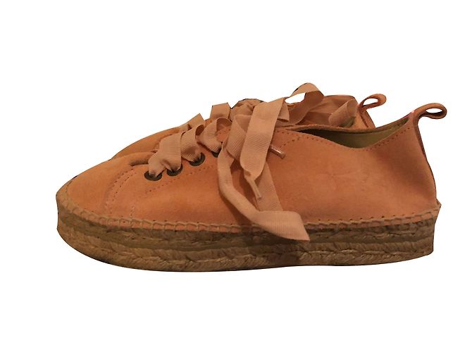 Autre Marque Espadrilles Manebì Hamptons en daim rose taille 36