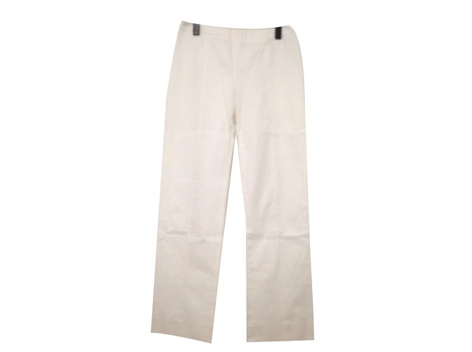 Loewe Pants Trousers White Cotton  ref.75714