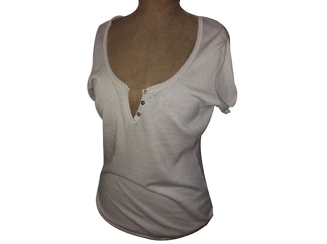 Des Petits Hauts Baumwolle Kaschmir Pullover Beige L