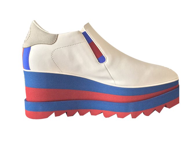 Stella Mc Cartney Elyse Sneaker-Plattform Weiß Synthetisch  ref.75785