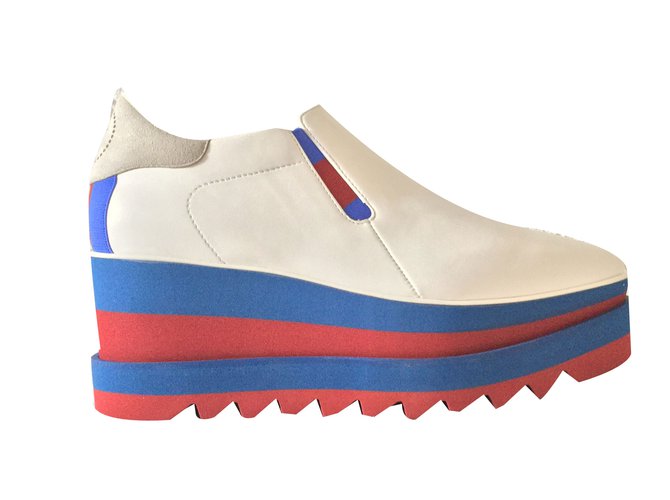 Stella Mc Cartney Elyse Sneaker-Plattform Weiß Synthetisch  ref.75798