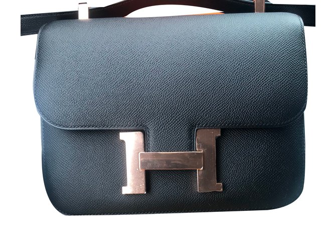 Hermès Constance 24 Black Leather  ref.75856
