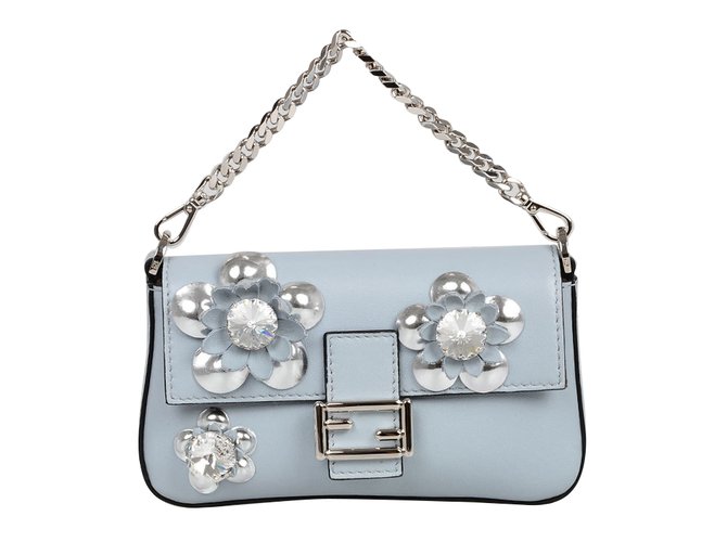 Fendi Handbags Blue Leather  ref.75904