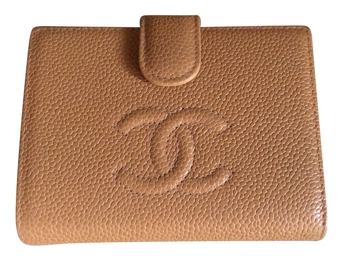 Chanel wallets Beige Leather  ref.75933