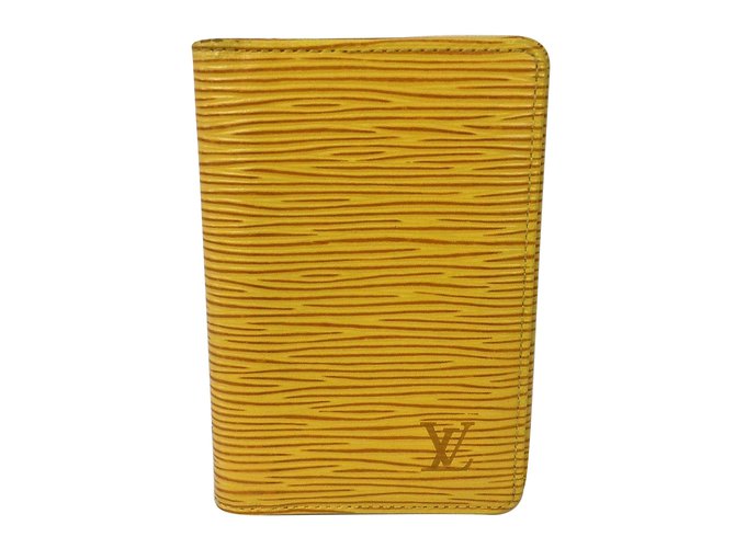 Louis Vuitton carteiras Palha Couro  ref.75934