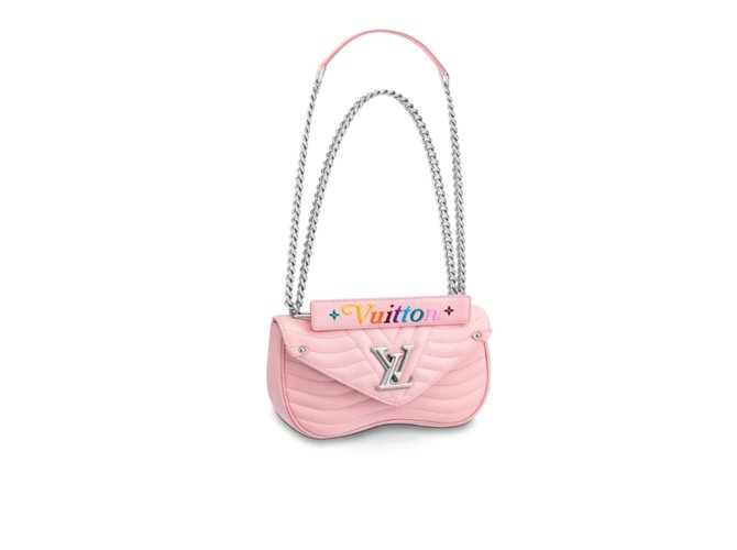 Louis Vuitton New Wave Chain Bag MM Cuir Rose  ref.75958