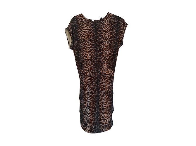 Vestido Maje con Estampado Leopardo Estampado de leopardo
