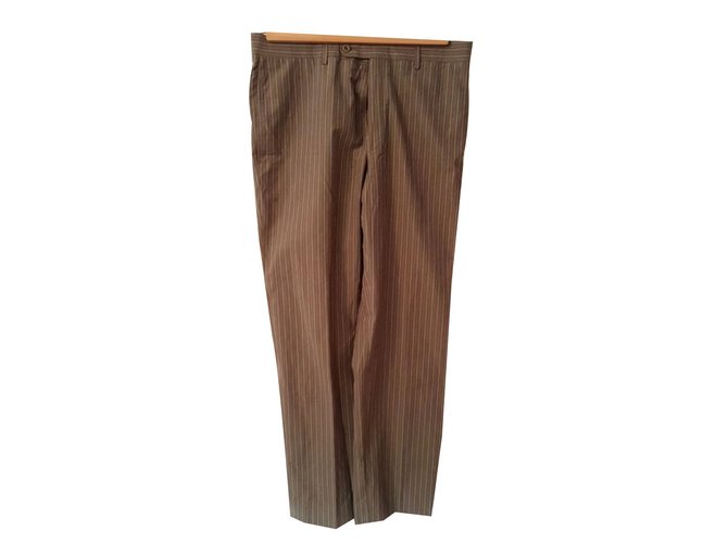Hermès Pants Light brown Cotton  ref.76031