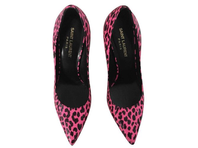 pink leopard print heels