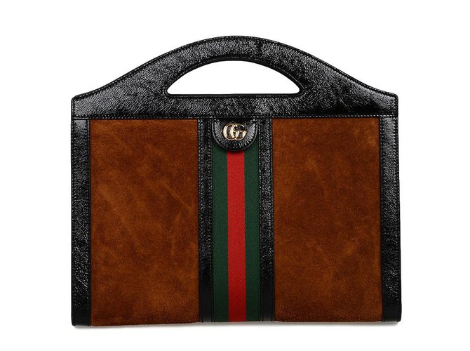 Gucci Ophidia Brown Leather  ref.76210