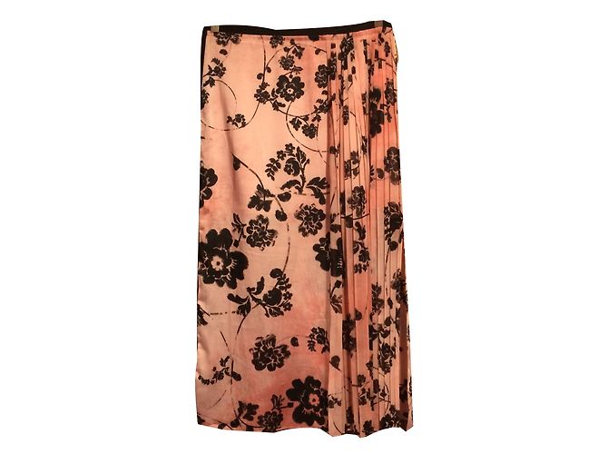 Max & Co Langer Plissierter Rock Rosa Pink