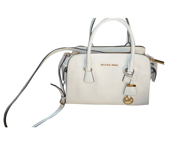 Michael Kors Handbags White Leather  ref.76253