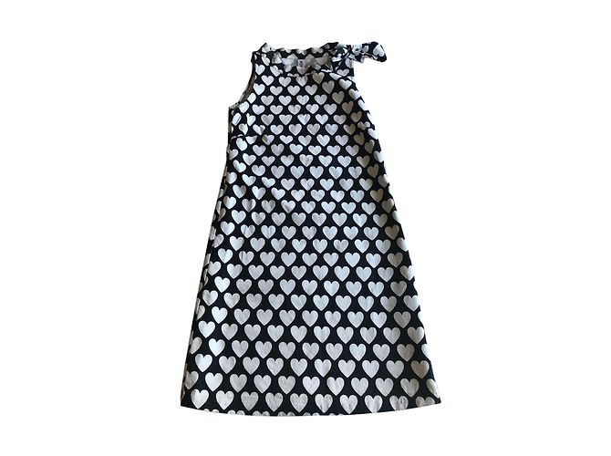 Vestido Moschino de algodón negro y blanco