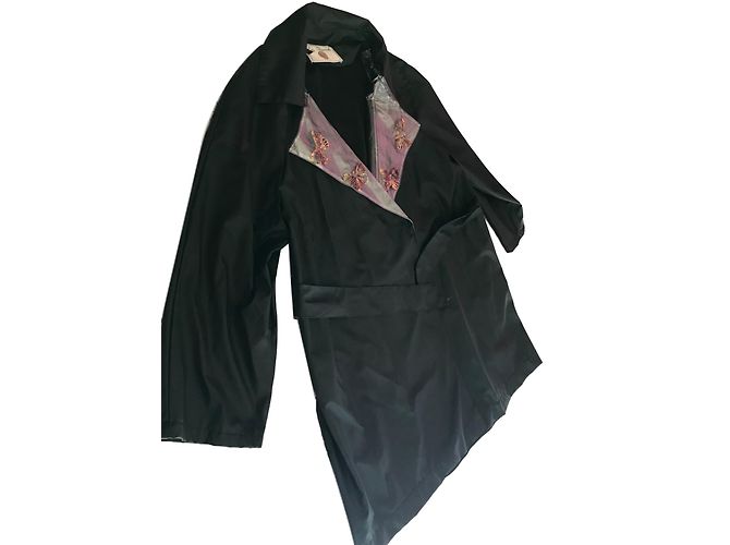 Autre Marque Abrigo de algodón negro Lady Trucmuche