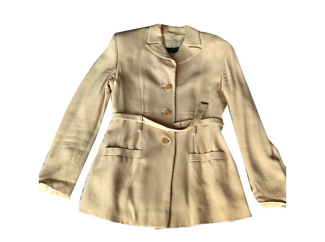 Autre Marque Migoscha Anzugjacke beige Baumwolle