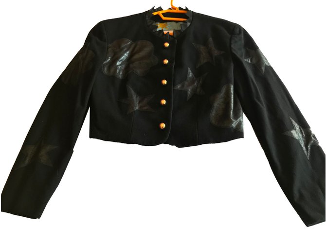 Moschino Cheap And Chic Jackets Black Cotton  ref.76299