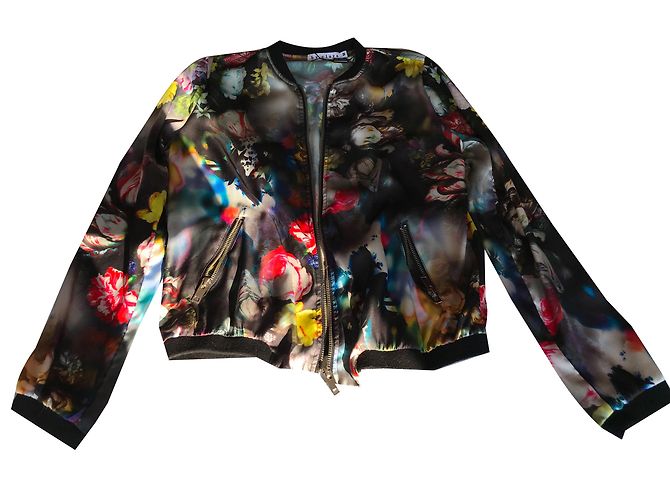 Autre Marque Mehrfarbige Bomberjacke Mehrfarben