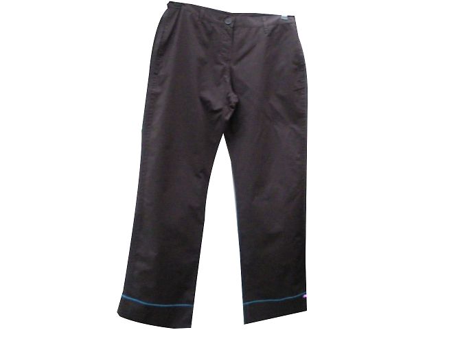 Sonia By Sonia Rykiel Pantalones de algodón marrón Castaño