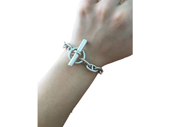 Hermès Chaîne d'Ancre Armband Silber