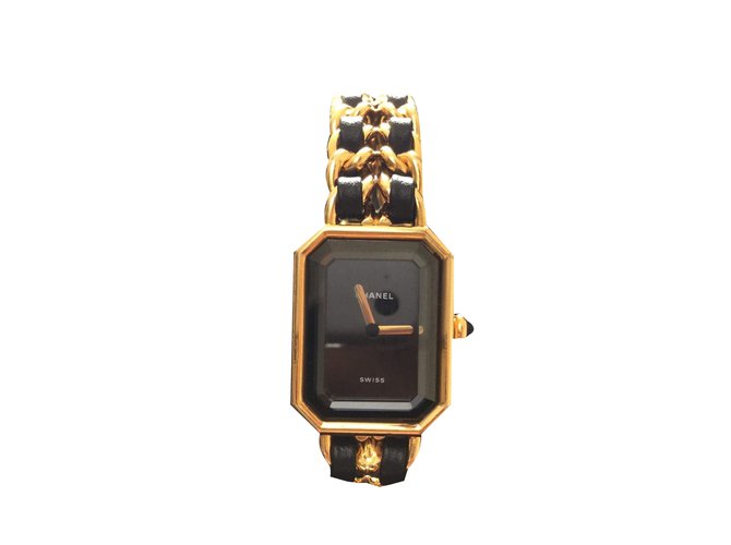 Chanel Relógio Première Dourado Aço  ref.76335