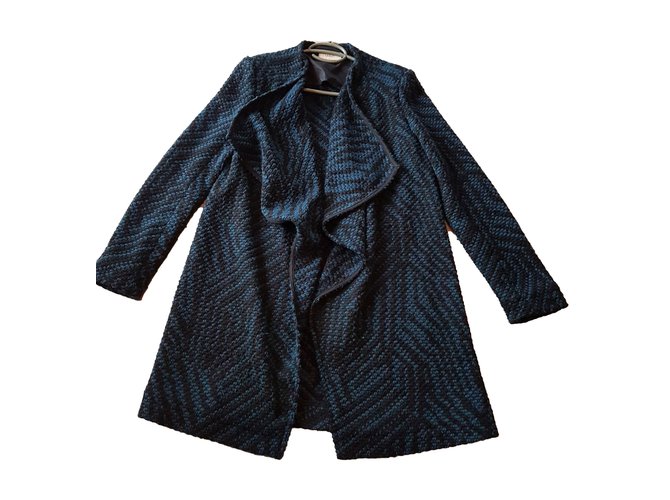 Ba&Sh Weste aus Wolle Marineblau