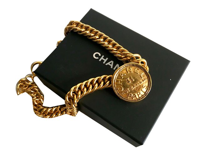 Chanel 31 rue Cambon Necklaces Golden Metal ref.76352 - Joli Closet
