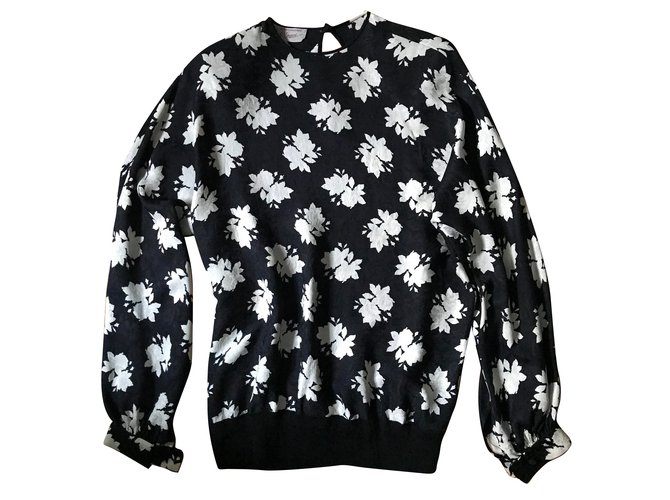 Gucci Jumpsuits Black White Silk  ref.76399