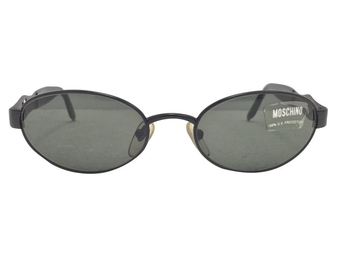 Moschino Sonnenbrille Schwarz Metall  ref.76411
