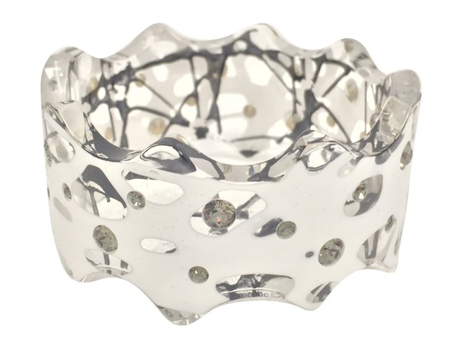 Christopher Kane Bracelets Plastique Blanc  ref.76418