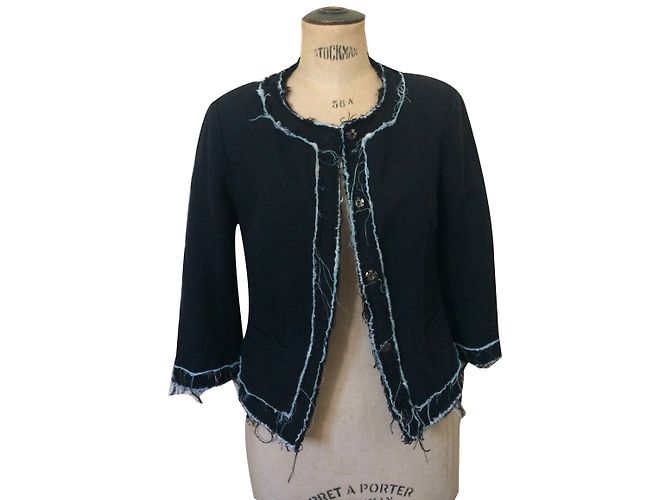 Zadig & Voltaire Giacca Gaspard Deluxe Nera e Blu Nero