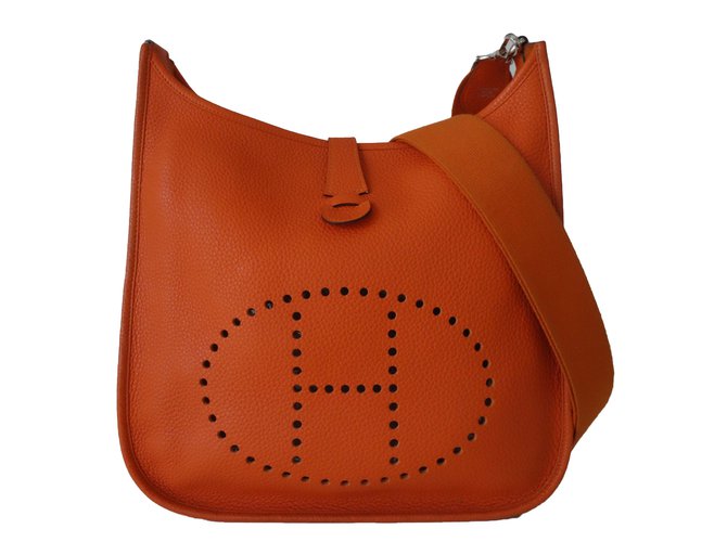Hermès Evelyne III Orange Leather  ref.76495
