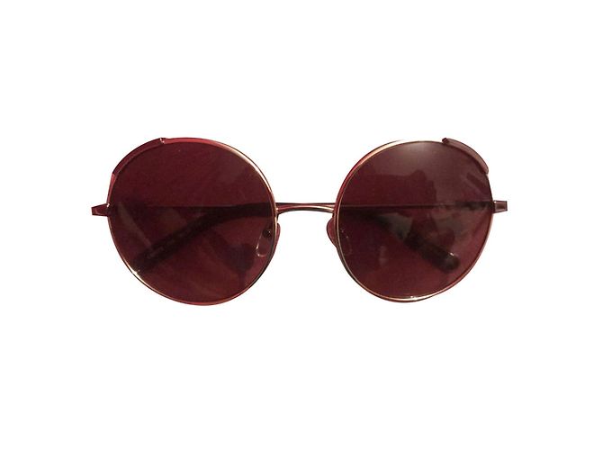Gafas de sol Chloé 2018 redondas de metal dorado bronce Marrón claro