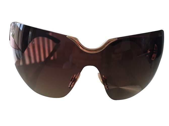 Gafas de sol Chopard Bezel Mask Marrones Castaño 