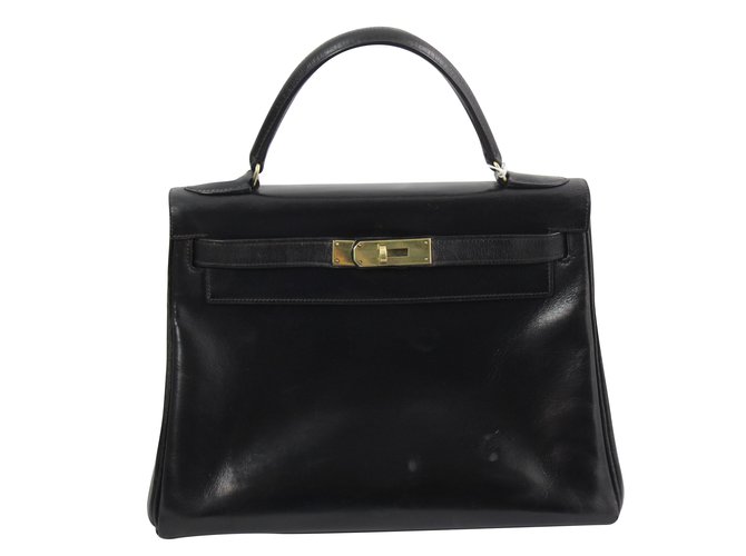 Hermès Kelly 28 Black Leather  ref.76795
