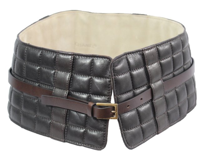 Chanel Belts Brown Leather  ref.76832