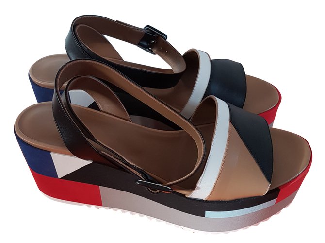Hermès sandali Multicolore Pelle  ref.76845