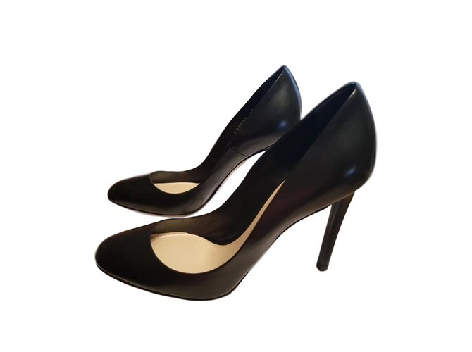 Dior Heels Black Leather  ref.76933