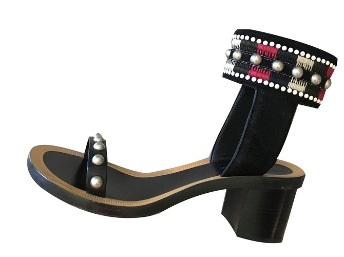 Isabel Marant sandals Black Leather  ref.76956