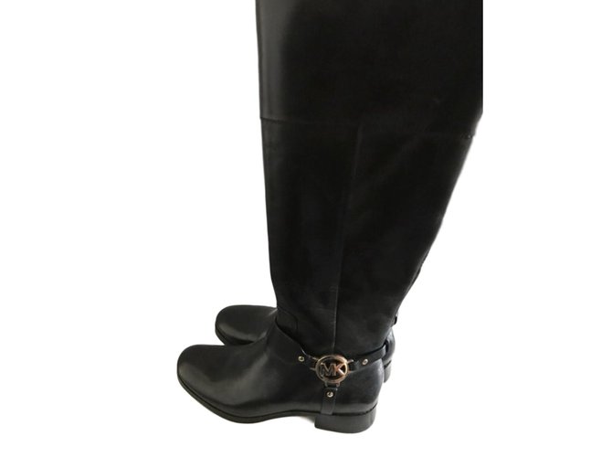 Michael Kors boots Black Leather  ref.76969