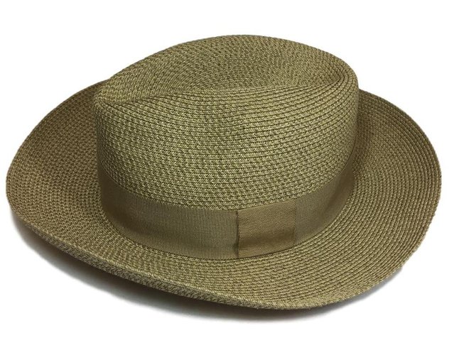 Hermès chapéu Bege Palha  ref.77001