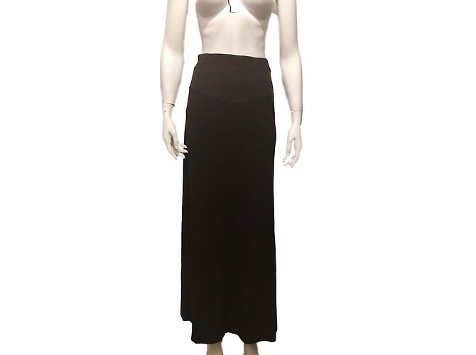Falda larga Georges Rech marrón oscuro talla 38