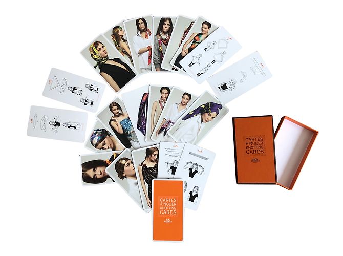 Hermès Tarjetas para anudar Multicolor