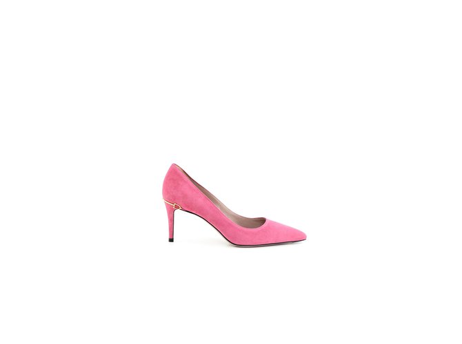 Gucci shoes womens Pink Suede  ref.77052