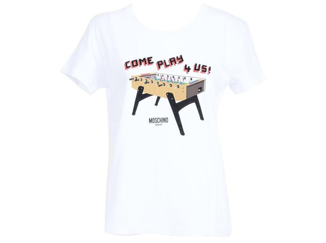 Moschino T-Shirt neu Weiß Baumwolle  ref.77067