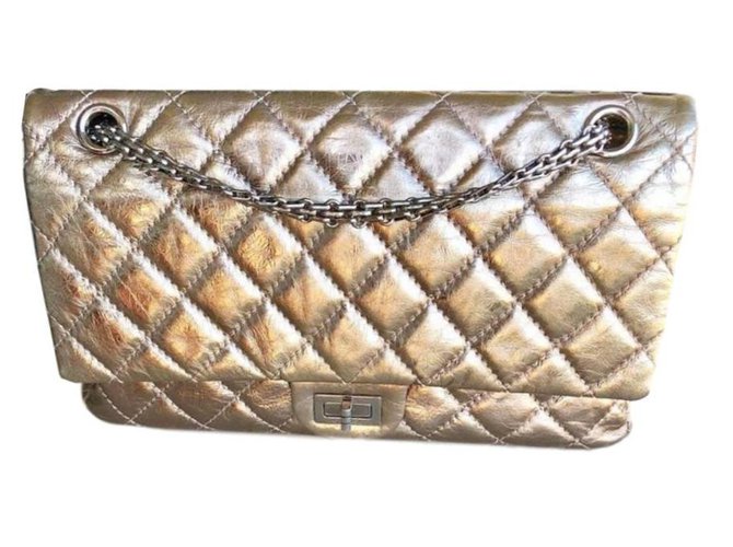 Chanel 2.55 Bronze Leather  ref.77094