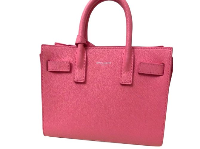 Saint Laurent Handbags Pink Leather  ref.77096