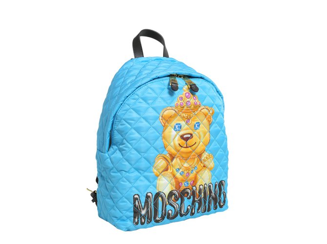 Moschino backpack new Blue Nylon  ref.77109