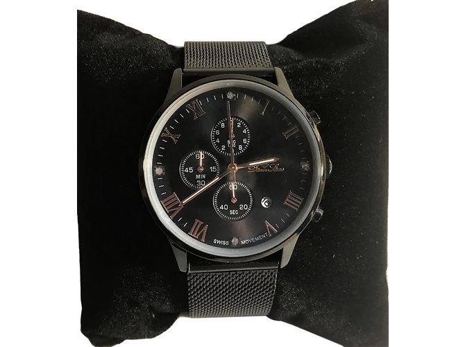 Diamstars Feine Uhren Schwarz