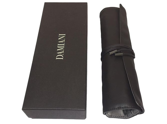 Damiani Estojo de joias em couro marrom